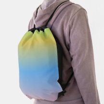 レインボーグラデーショングラディエント青(黄)