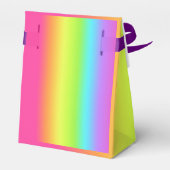 レインボーグラデーショングラデーション誕生日パーティーの好意ボックス フェイバーボックス (裏面サイド)