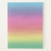 レインボーグラデーションスカイ | パーソナライズされたプランナー プランナー手帳 (裏面)