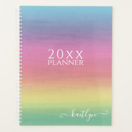 レインボーグラデーションスカイ | パーソナライズされたプランナー プランナー手帳