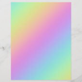 レインボーグラデーションスクラップブック紙 (正面)