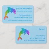 レインボーグラデーションドルフィン 名刺 (正面/裏面)