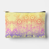 レインボーグラデーションバタフライ&ラディバグ アクセサリーポーチ (正面)