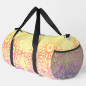 レインボーグラデーションバタフライ&ラディバグ ダッフルバッグ (右コーナー)