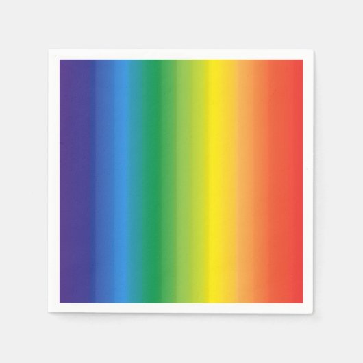 レインボーグラデーションプライド スタンダードカクテルナプキン (正面)