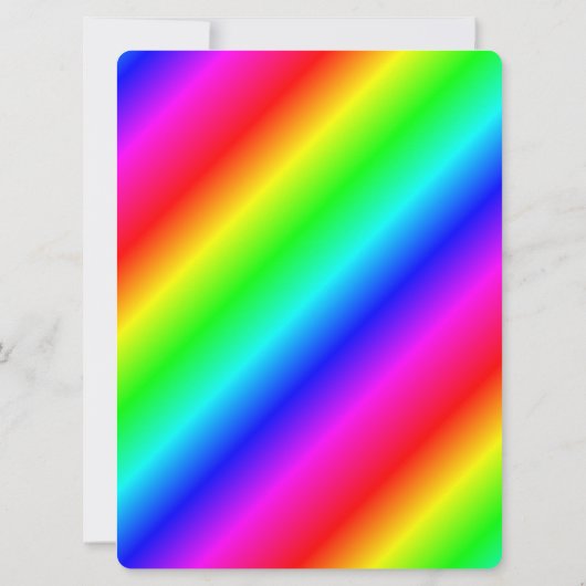 レインボーグラデーションマゼンダ結婚ーズ 招待状 (裏面)