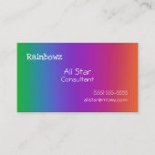 レインボーグラデーション名刺 名刺 (正面)