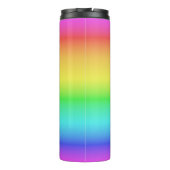 レインボーグラデーション名前をカスタムするタンブラー タンブラー (裏面)