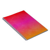 レインボーグラデーション抽象芸術アート ノートブック (右側)