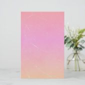 レインボーグラデーション抽象芸術アート 便箋 (スタンド正面)