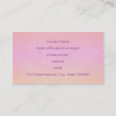 レインボーグラデーション抽象芸術アート 名刺 (裏面)