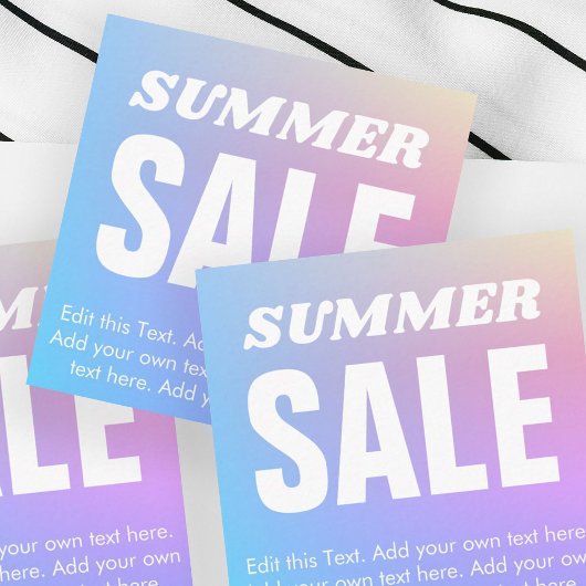 レインボーグラデーション販売割引カード エンクロージャーカード