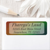 レインボーグラデーション |はっきりしたカラフルプライドフラグ抽象芸術 ラベル (インサイチュ)