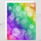 レインボーグラデーション《写真》ぼけ味スクラップブック紙 (正面/裏面)