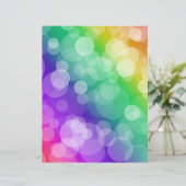 レインボーグラデーション《写真》ぼけ味スクラップブック紙 (スタンド正面)