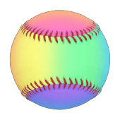 レインボーグラデーション 野球ボール (裏面)
