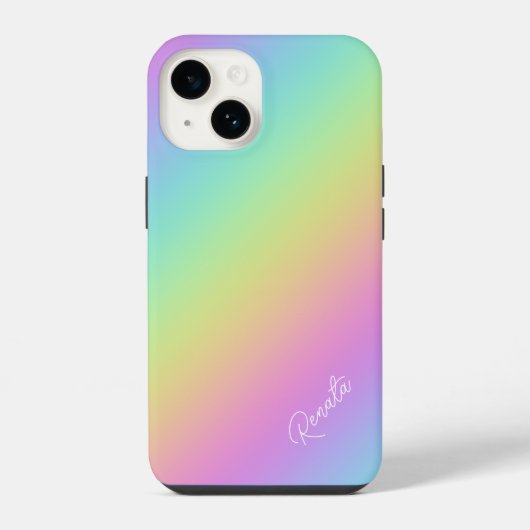 レインボーグラデーション iPhoneケース (裏面)