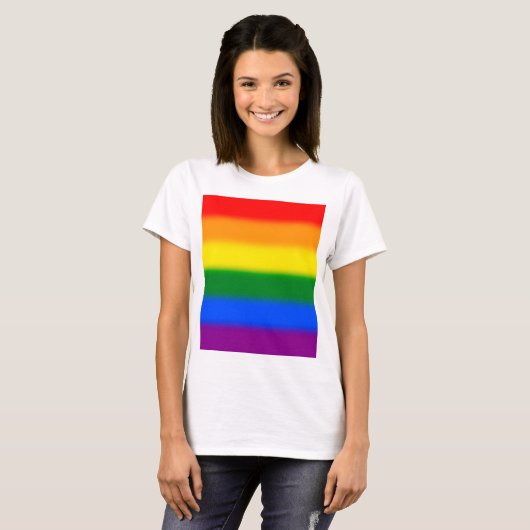 レインボーグラデーション Tシャツ (正面フル)