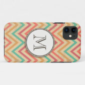 レインボーグランジジグザグシェブロン Case-Mate iPhoneケース (裏面(横))