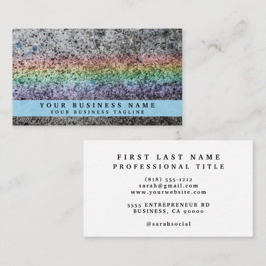 レインボーグランジ 名刺 (正面/裏面)