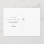 レインボーグリッターキンセアニェラダマ提案 インビテーションポストカード (裏面)