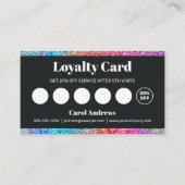 レインボーグリッターグラム美容師 ロイヤリティカード (正面)