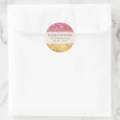 レインボーグリッターシール ラウンドシール (バッグ)