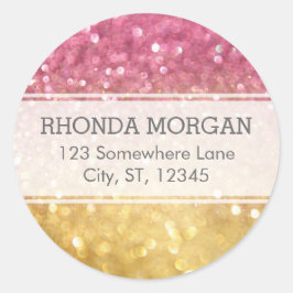 レインボーグリッターシール ラウンドシール