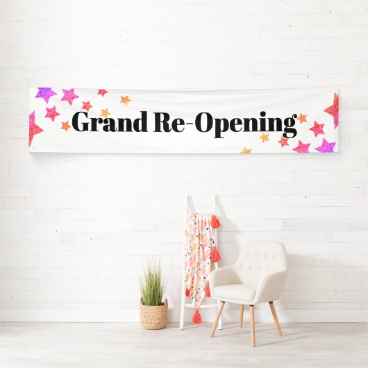 レインボーグリッタースターズスパークルグランド再オープン 横断幕 (インサイチュ)