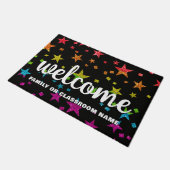 レインボーグリッタースター先生教室 ドアマット (アングル)