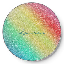 レインボーグリッターティール（緑がかった色）名