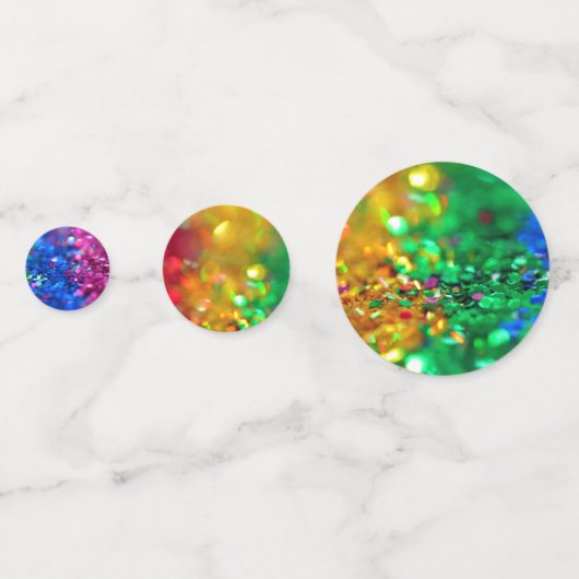 レインボーグリッターテーブルスキャッタフェスティバルパーティー コンフェッティ (裏面)