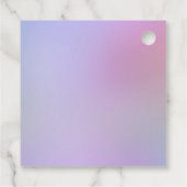 レインボーグリッタードリップスガールバースデーパーティーの好意 フェイバータグ (裏面)