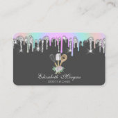 レインボーグリッタードリップベーカリーペストリーハンドツール 名刺