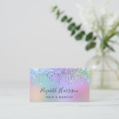 レインボーグリッタードリプス美しい 名刺 (スタンド正面)