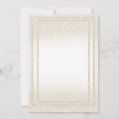 レインボーグリッターハートSave the Date名前をカスタムする 招待状 (裏面)