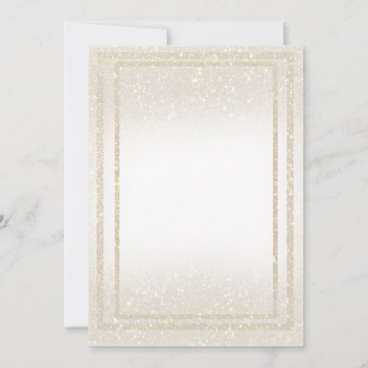 レインボーグリッターハートSave the Date名前をカスタムする 招待状 (裏面)