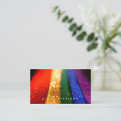 レインボーグリッターマクロビジネスプロファイルカード 予約カード (スタンド正面)