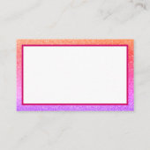 レインボーグリッターメイクアップスタイルヘア 名刺 (裏面)