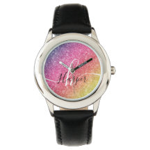 レインボーグリッターモノグラム名