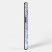 レインボーグリッターモノグラム iPhoneケース (右側面)