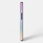 レインボーグリッターモノグラム iPhoneケース (左側面)