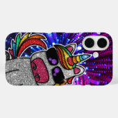 レインボーグリッターユニコーンスパークリートリップ(幻覚体験)のようなルクル Case-Mate iPhoneケース (裏面 (横))