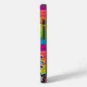 レインボーグリッターユニコーンスパークリー金ゴールドキラキラLGBT Case-Mate iPhoneケース (裏面 / 左)