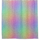 レインボーグリッター効果 シャワーカーテン (正面)