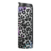 *~*レインボーグリッター動物ヒョウの斑点ガーリーQR タンブラー (回転右)