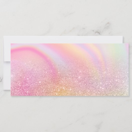 レインボーグリッター大理石ギフト証明書のロゴ (裏面)