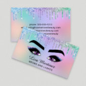 レインボーグリッター美しい名刺 名刺