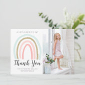 レインボーグリッター誕生日サンキューカード サンキューカード (スタンド正面)