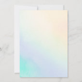 *~* レインボーグリッター2 TWO AR21  フォト  バースデー 招待状 (裏面)